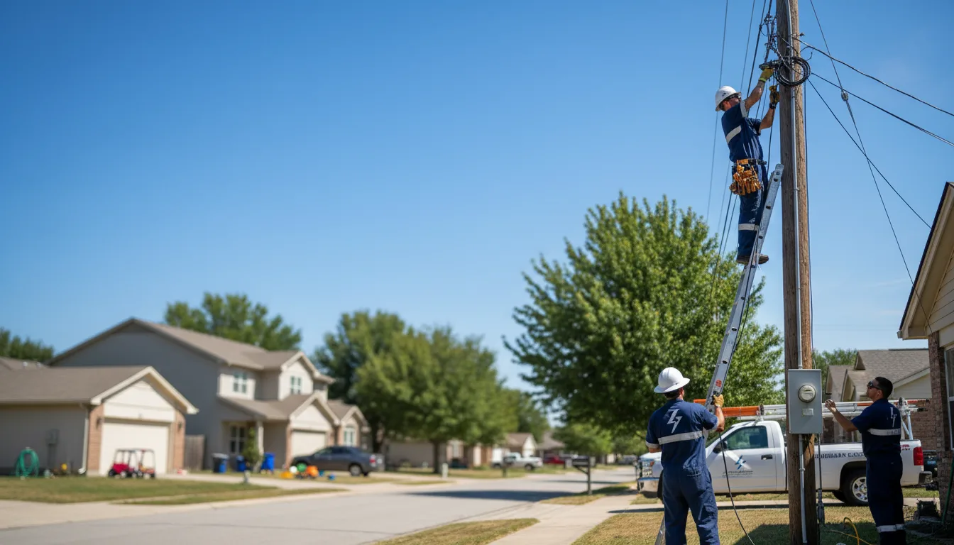 Residential electrician providing installation services in Winfield, KS